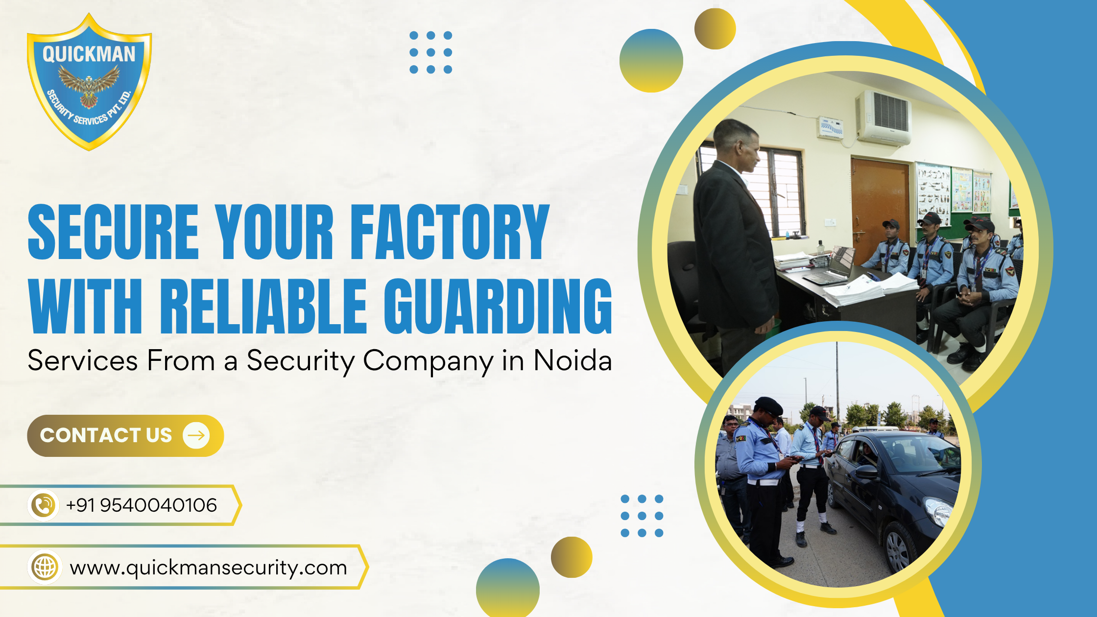 You are currently viewing Secure Your Factory with Reliable Guarding Services from a Security Company in Noida