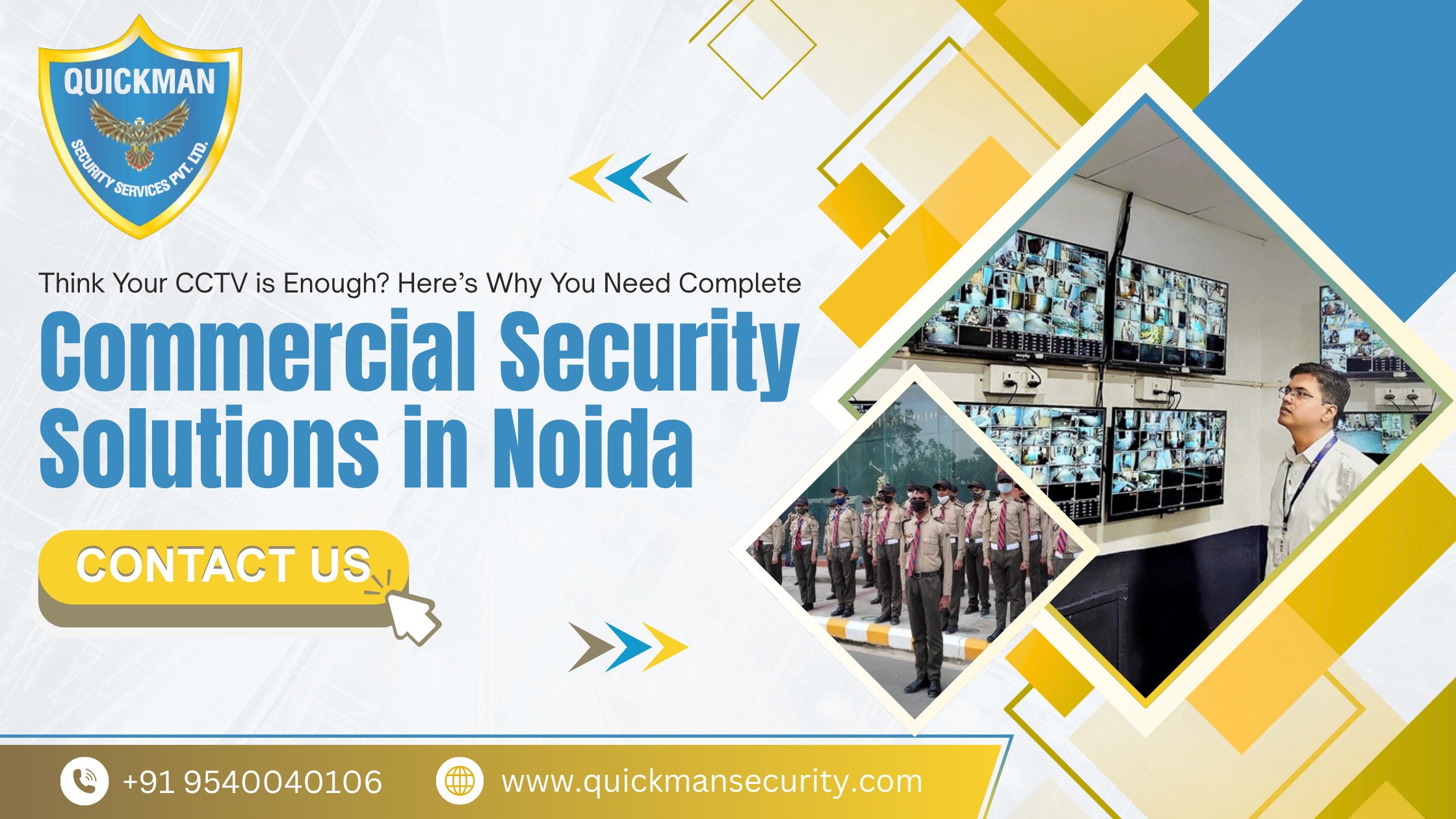 Read more about the article Think Your CCTV is Enough? Here’s Why You Need Complete Commercial Security Solutions in Noida