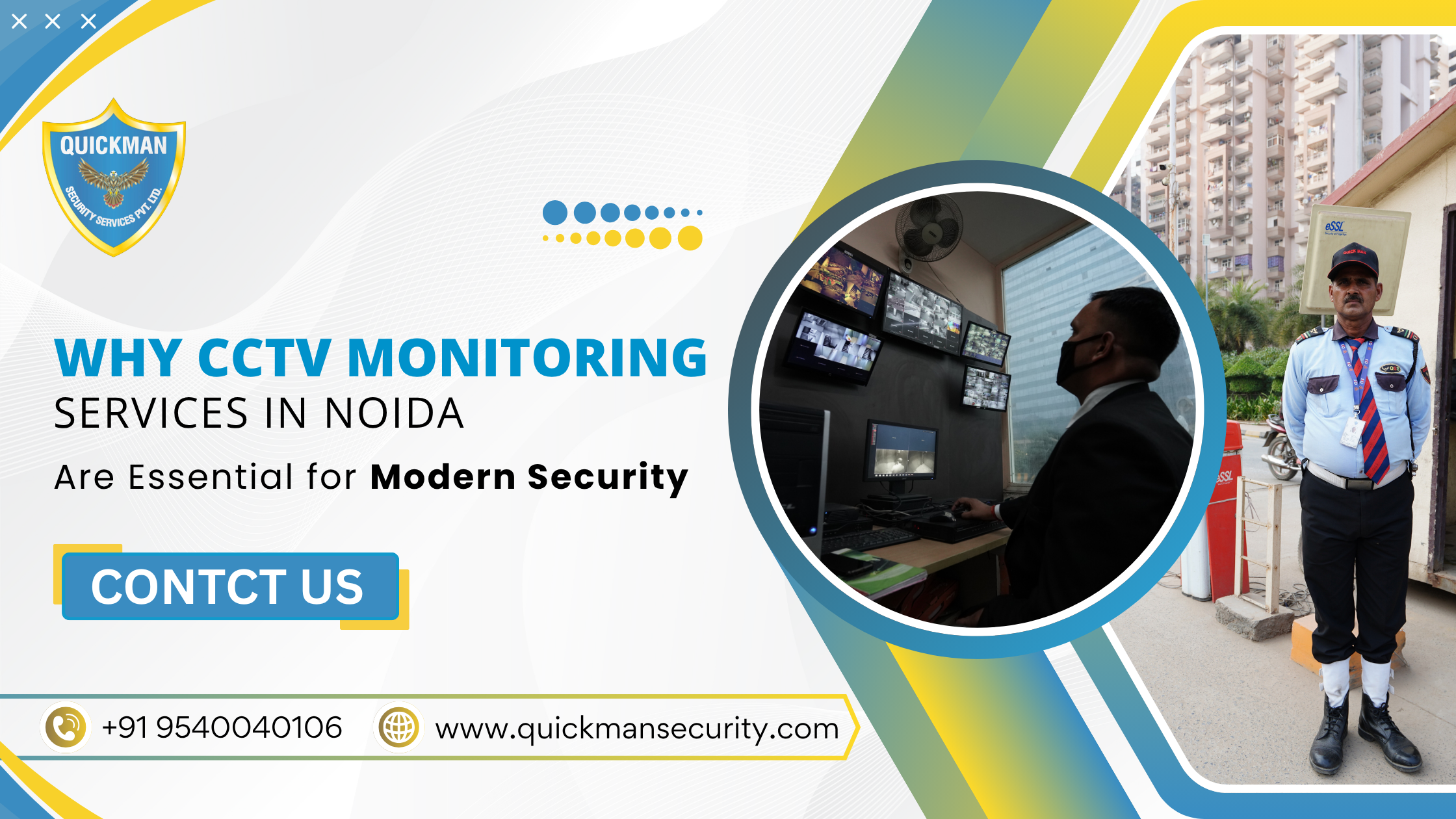 Read more about the article Why CCTV Monitoring Services in Noida Are Essential for Modern Security